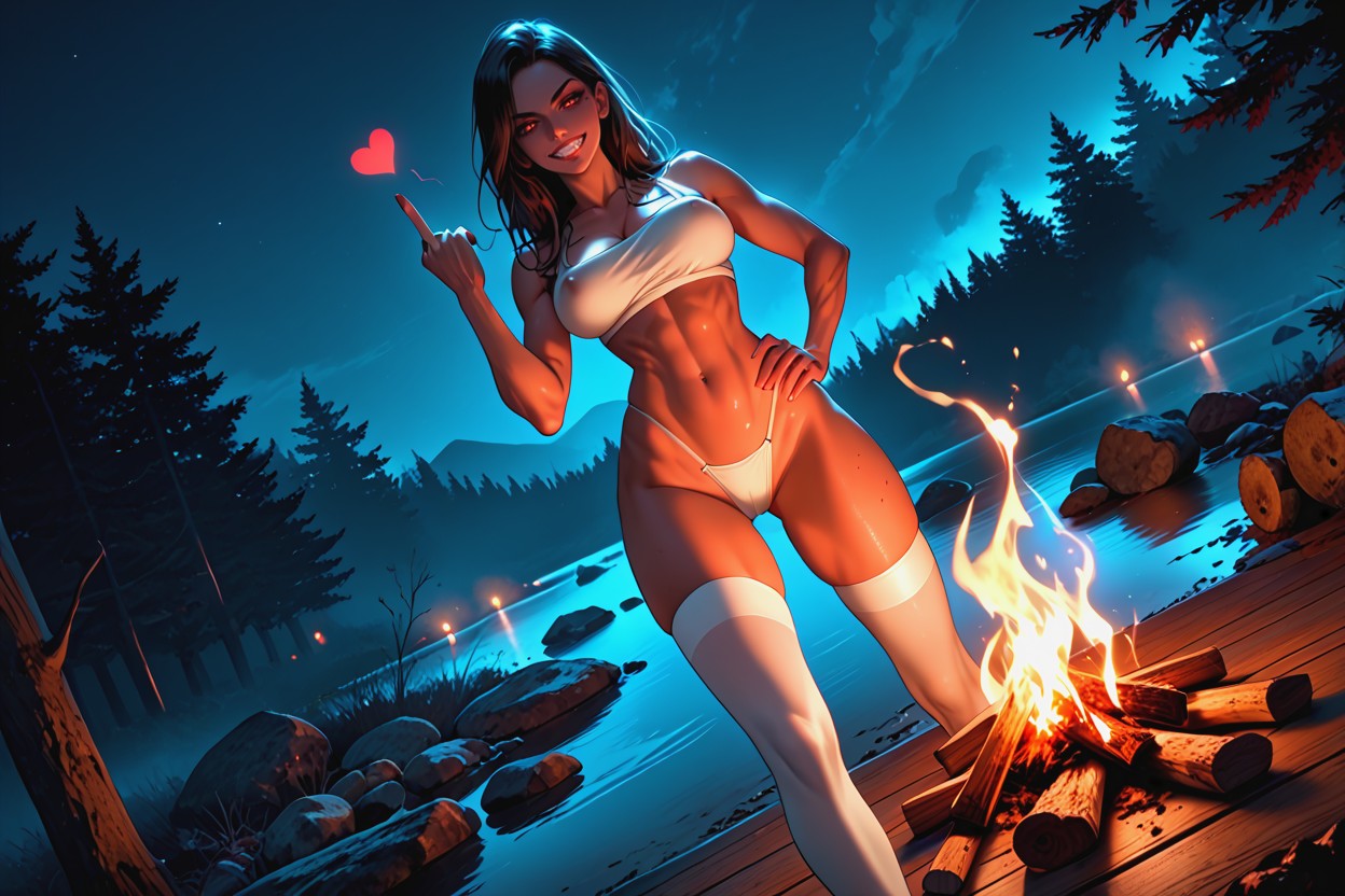 Campfire, Sideways, Waist Hentai IA