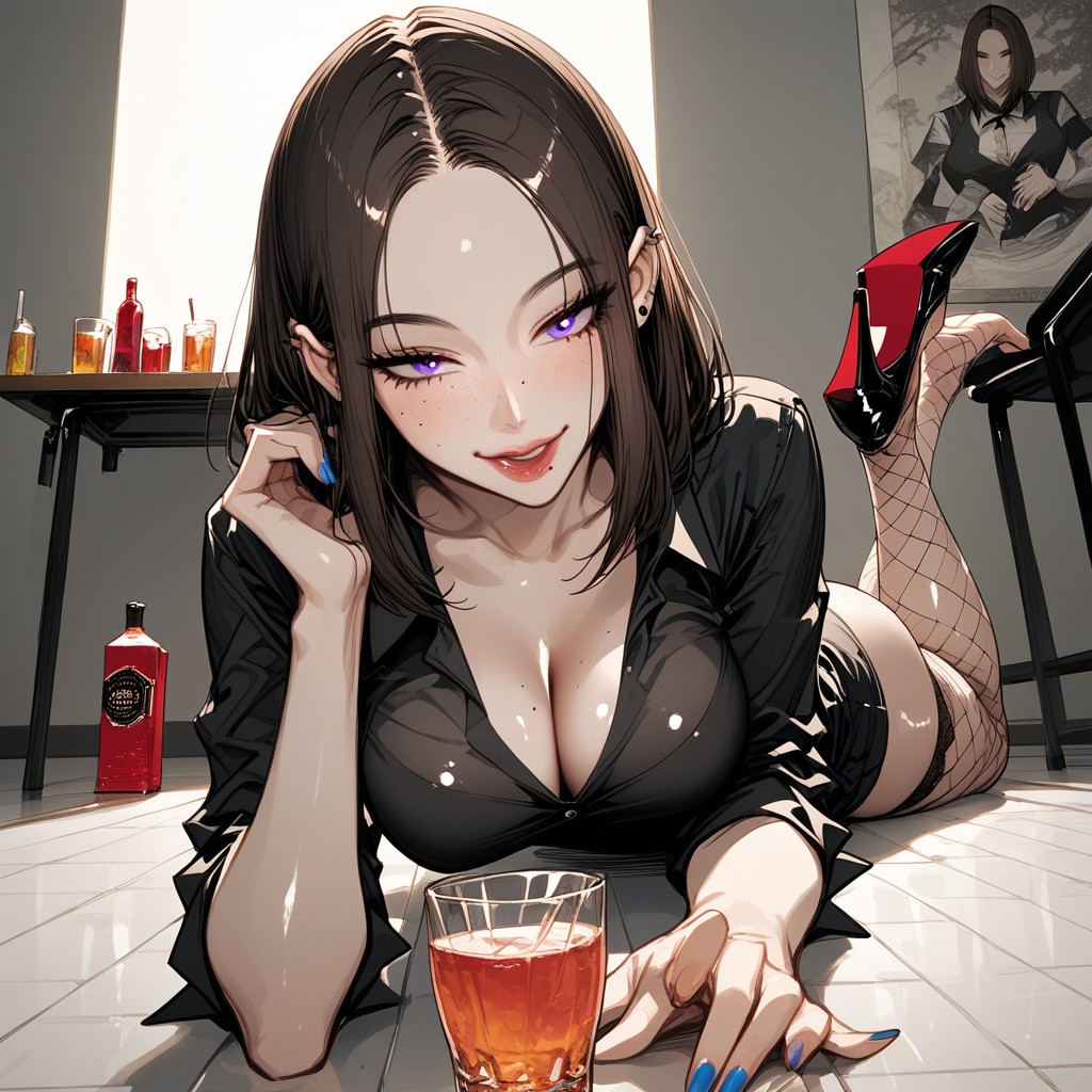 Slut Office Clothes, Form Fitting Clothes, Trip Over Hentai AI Porn