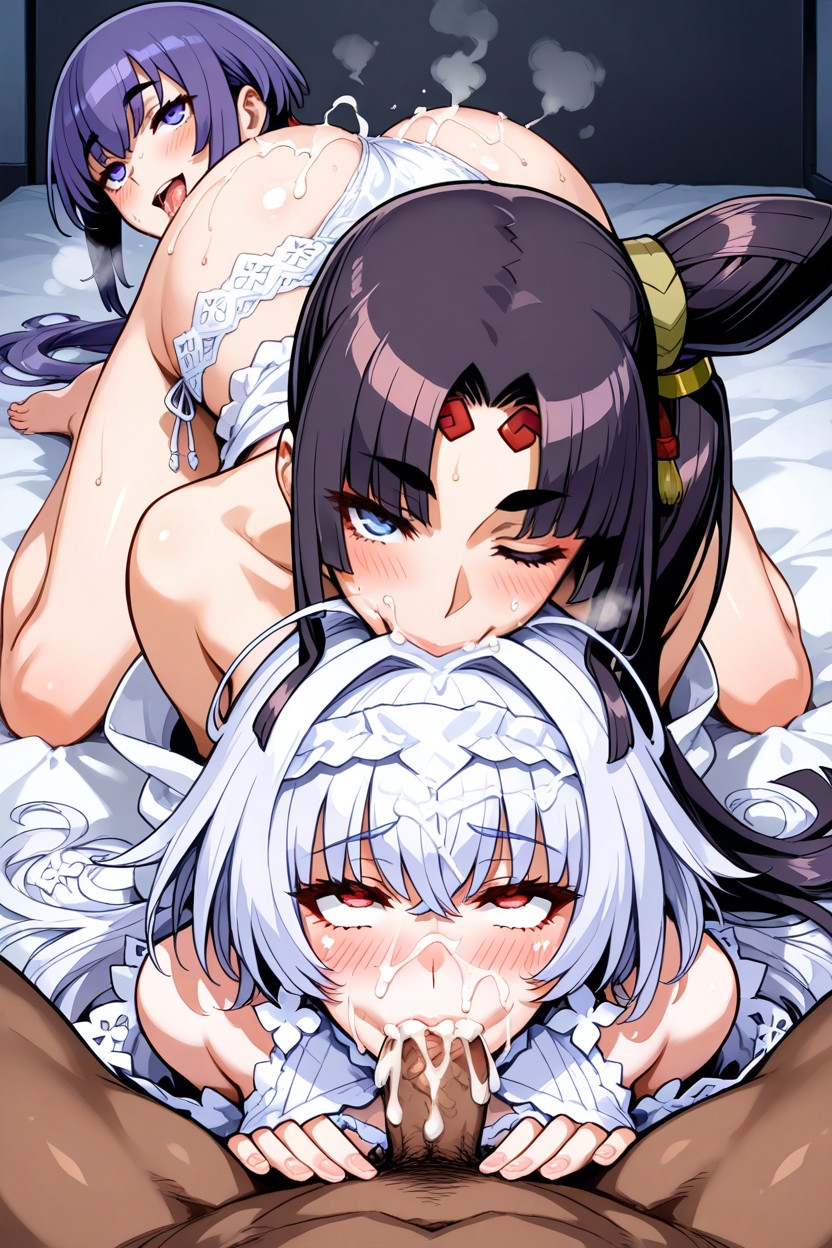 Excessive Cum, Wink, Pov Blowjob Hentai AI Porn
