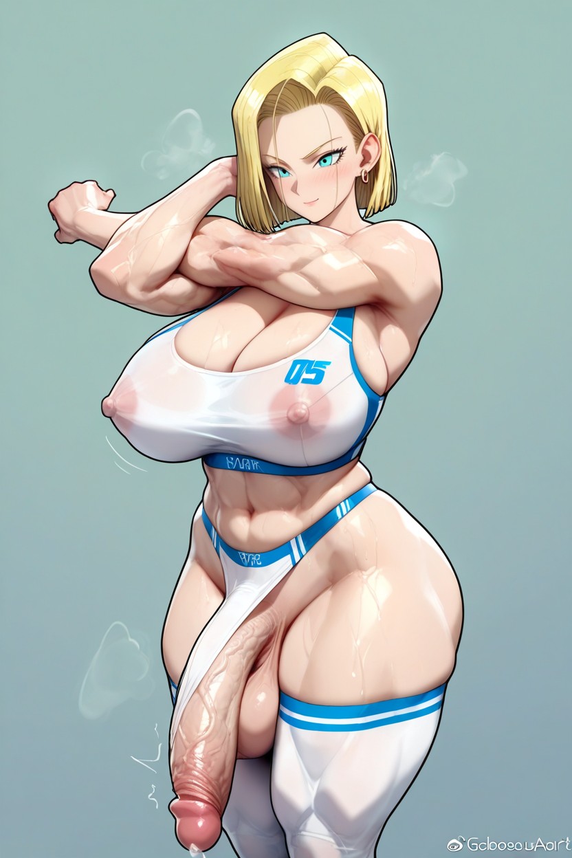 Futa Woman, Futanari, Athletic Beauty Hentai AI Porn