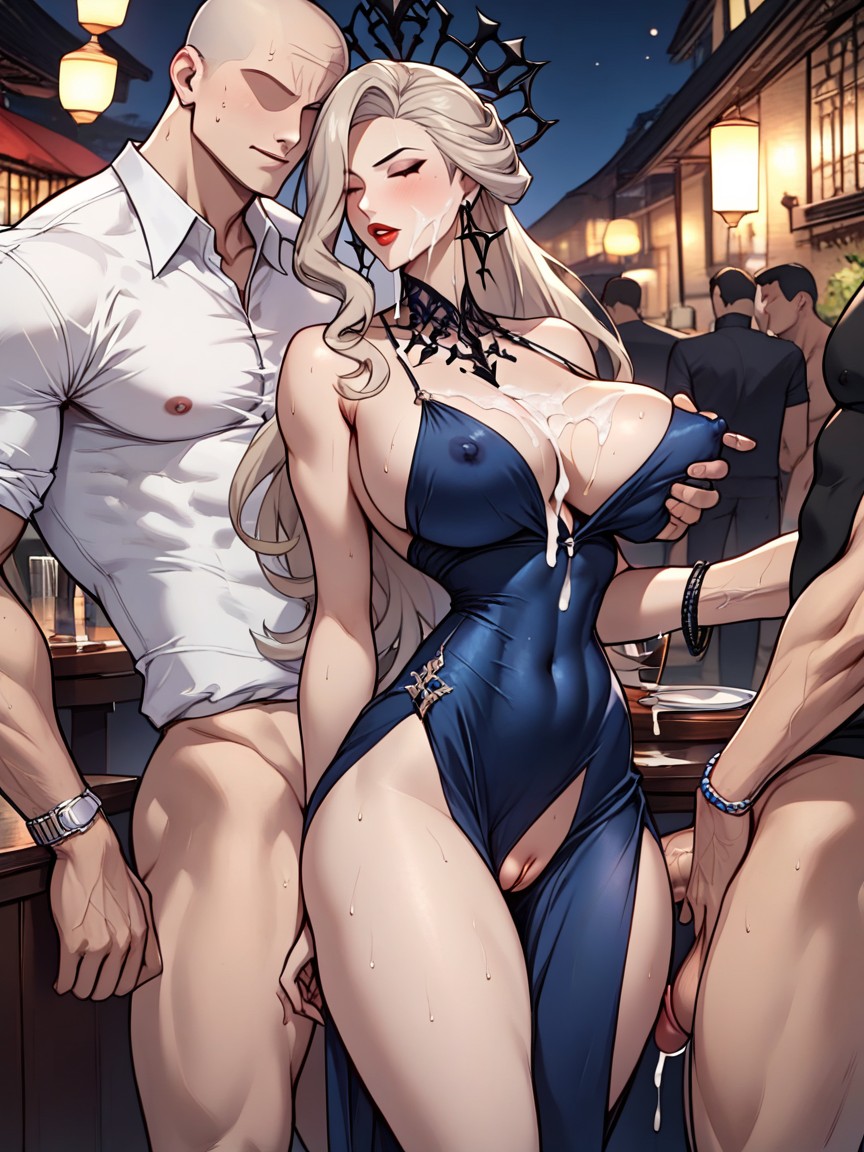 Huge Nipple Bulge, Tight Fit, おっぱいを掴む ヘンタイAIポルノ