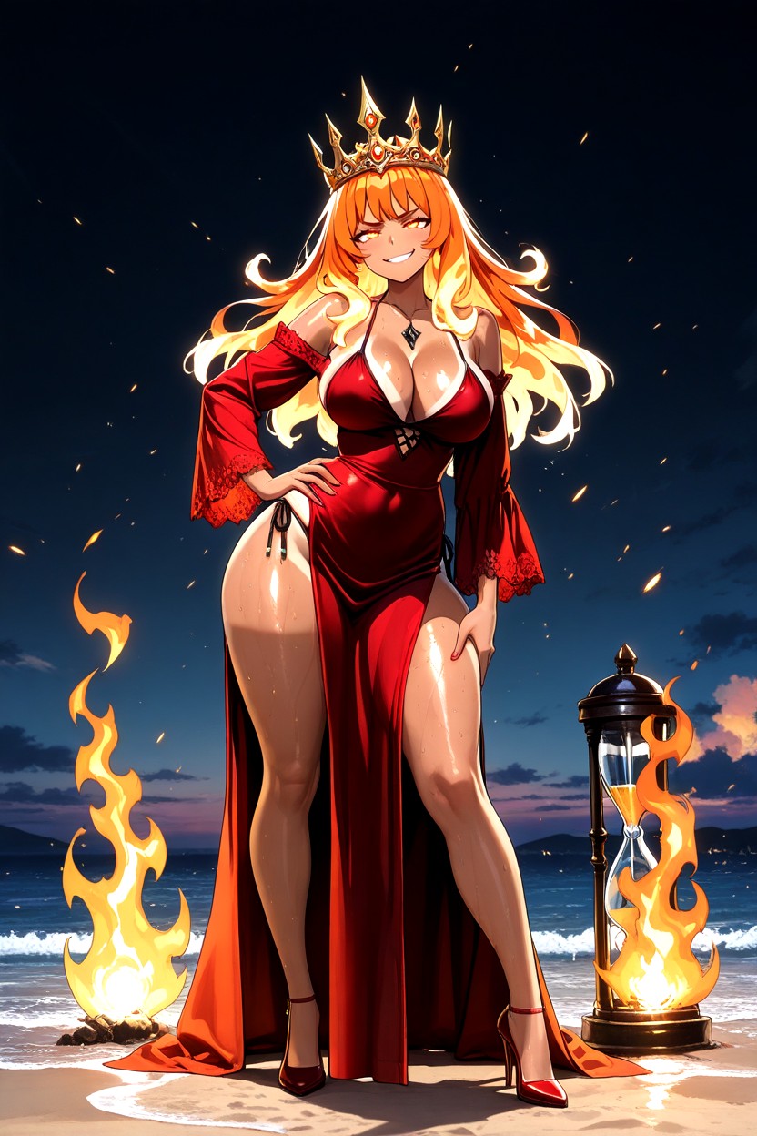 傻笑, Thick Thighs, Perfect Face AI黄漫