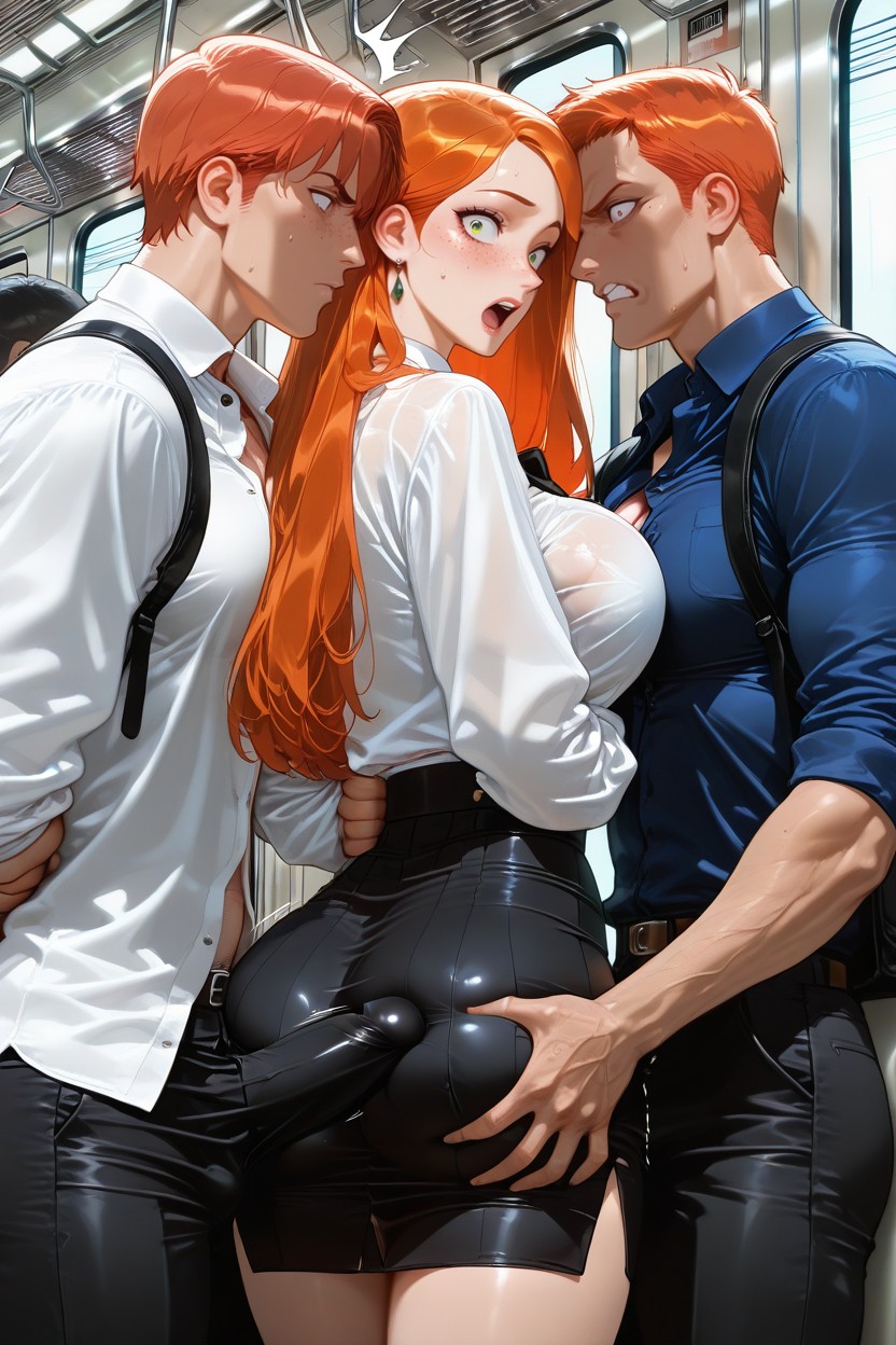 Ruiva, Girl, Kim Possible Hentai IA pornografia