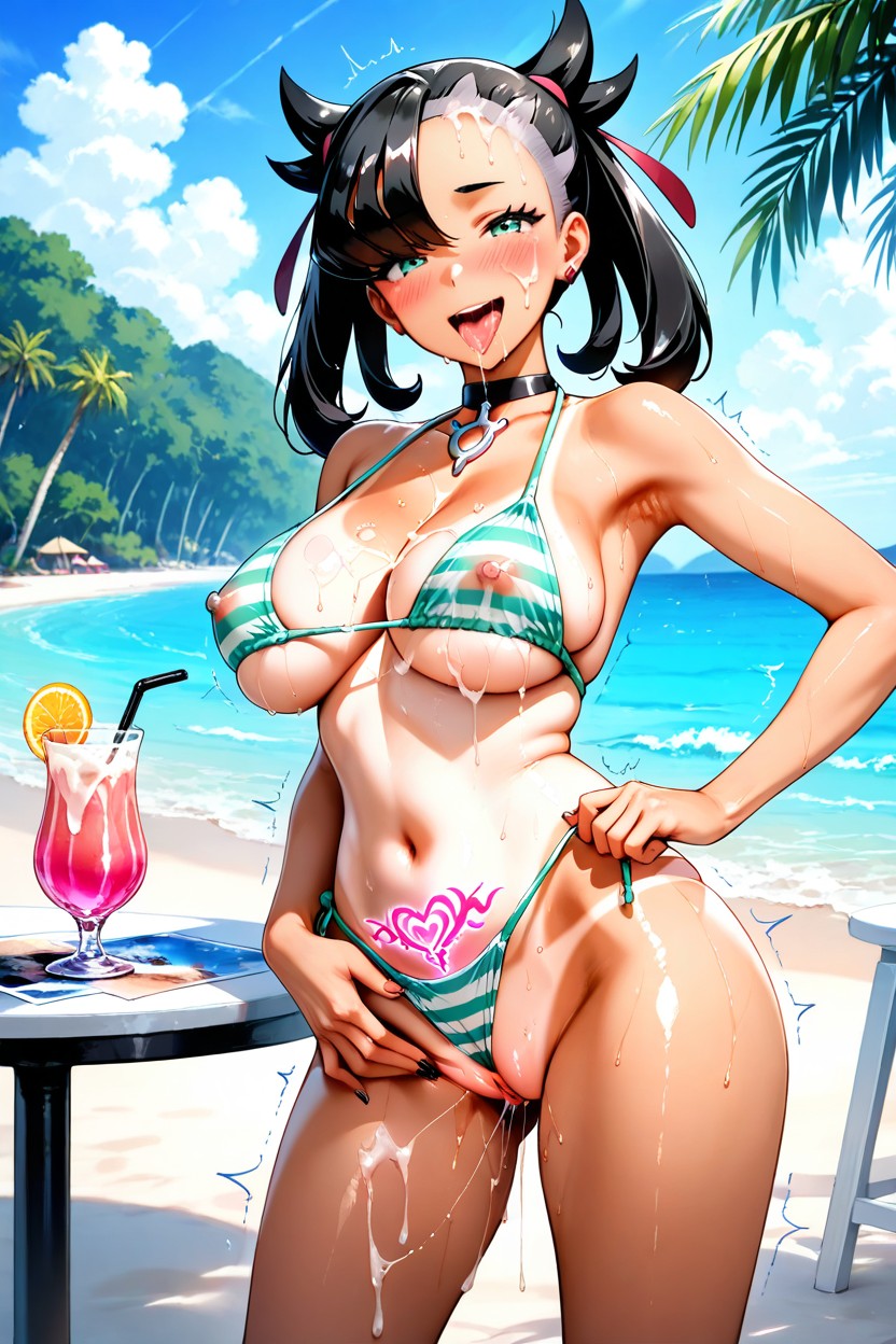 Hairlessness, Underboob, Love Heart Hentai IA pornografia