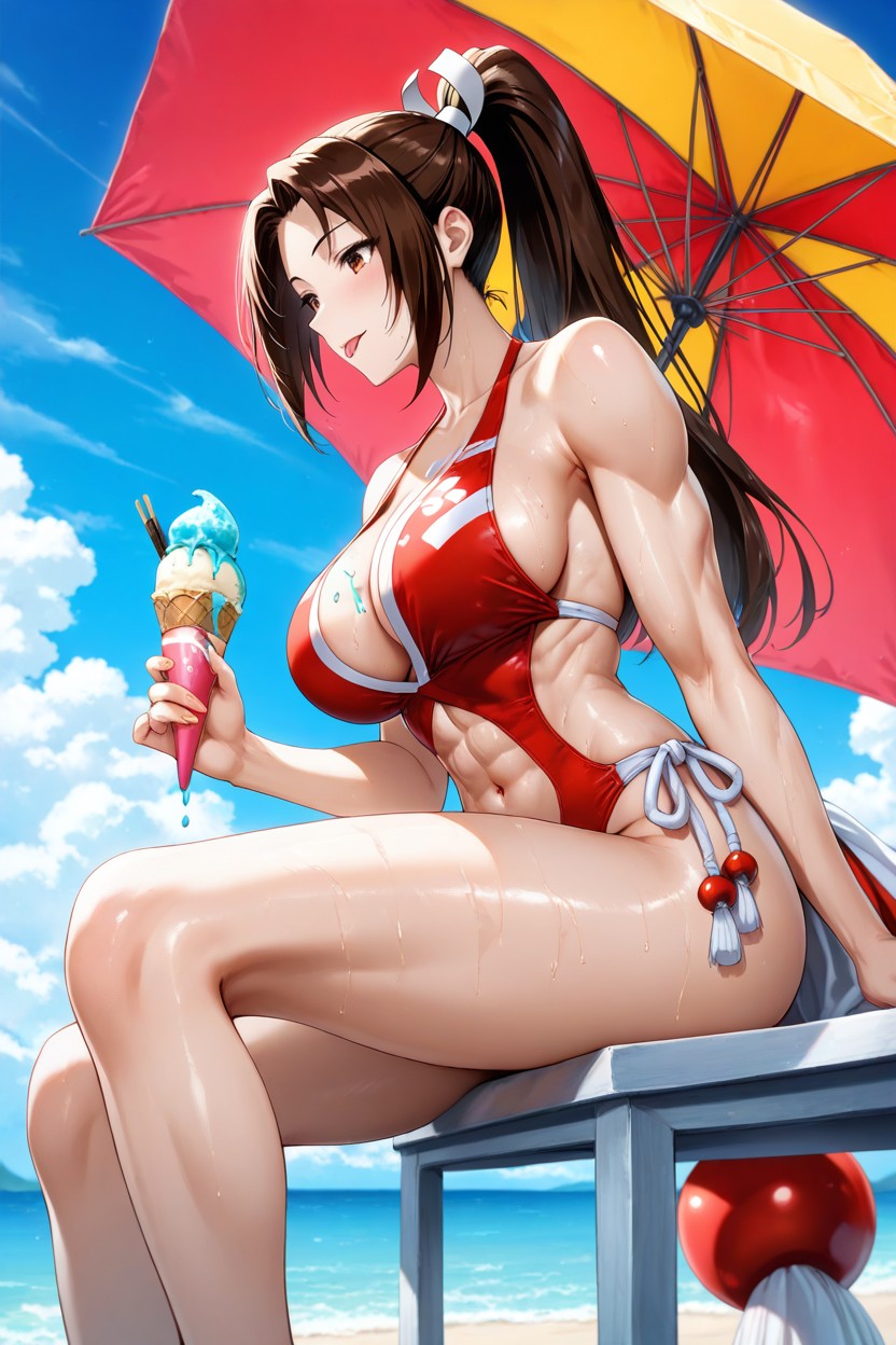 Sunny Day Lighting With Sharp, 運動型, 側視圖 AI黃漫