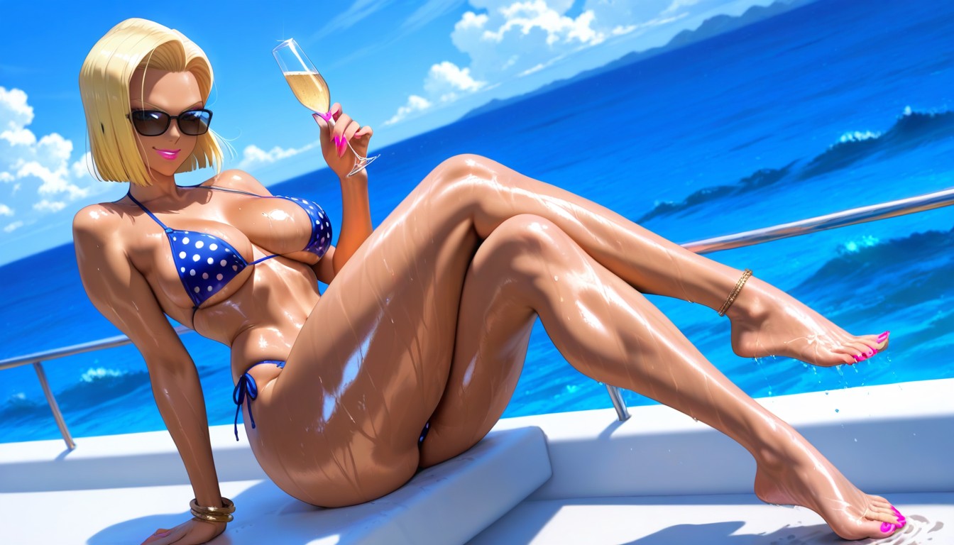 Sitting Legs Crossed, Yacht, Perfect Tits Porno IA Hentai