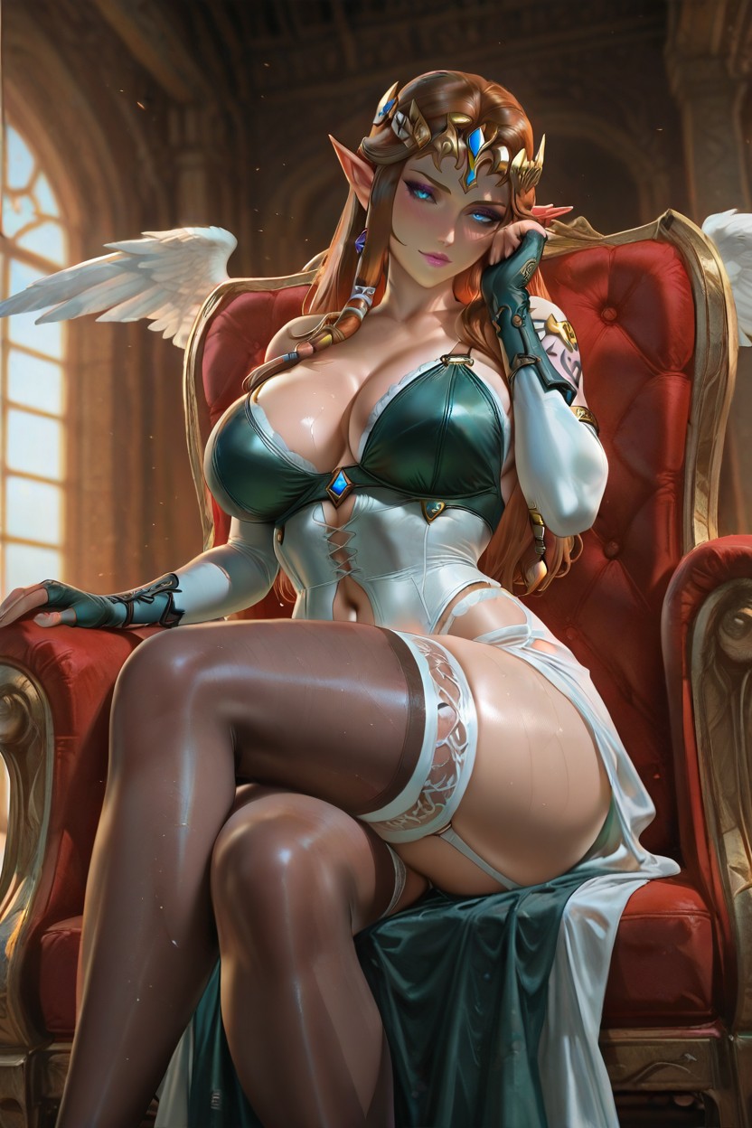 Armored Bikini, Yeux Bleus, Droite Porno IA Hentai