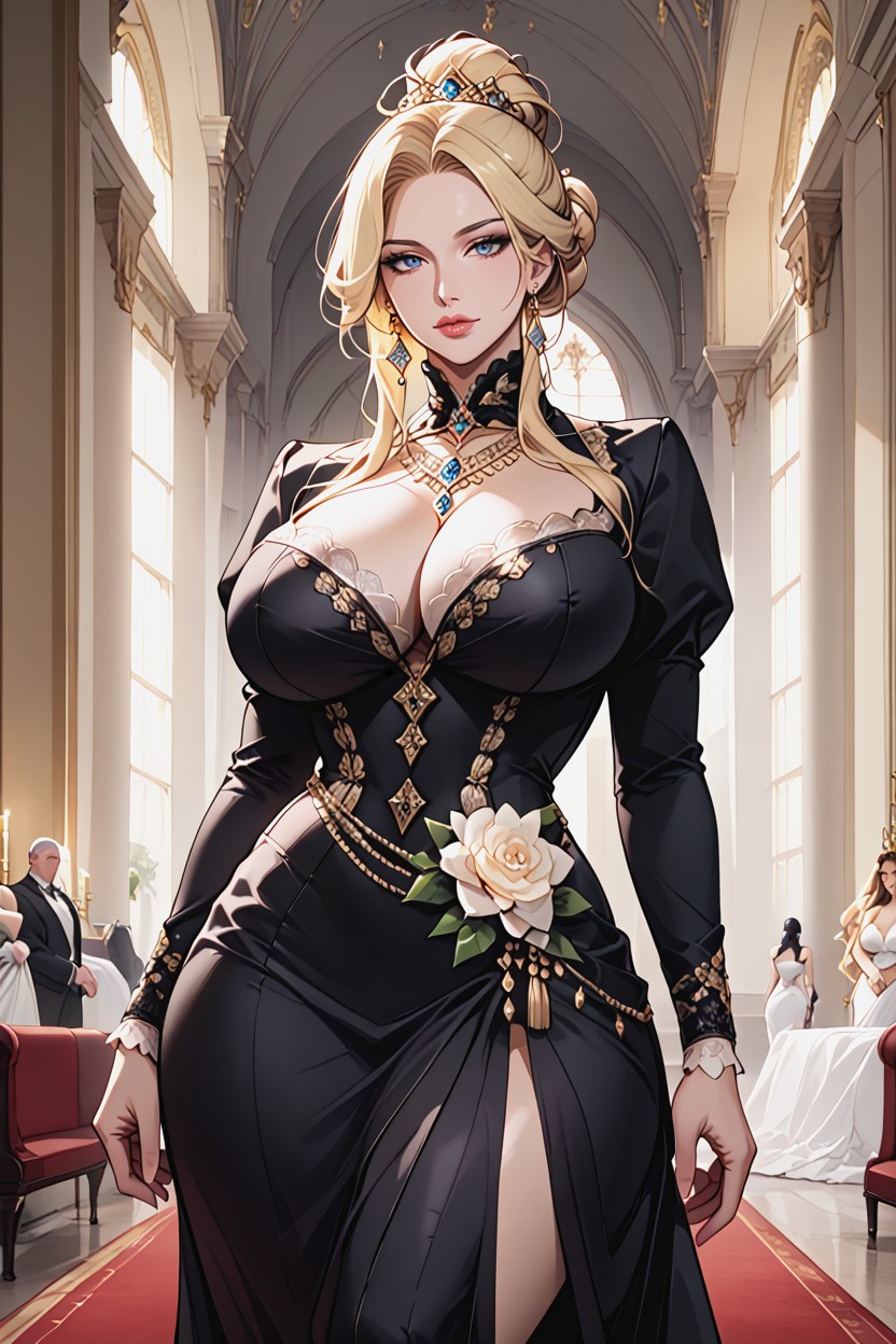 Black Collar, Bound Hands Behind Back, Wide Hips Porno IA Hentai