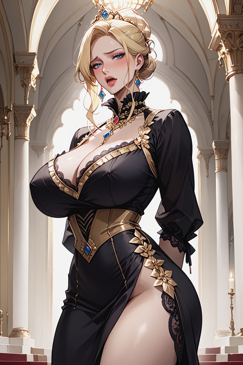 Diplomatic Hall, Ruffles, Mature Female Porno IA Hentai