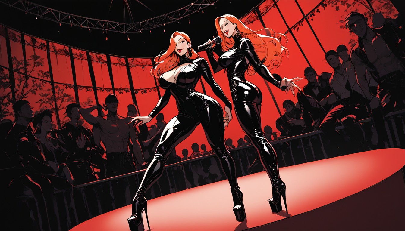 Tanned Lines, Dancing, Stage AI黃漫
