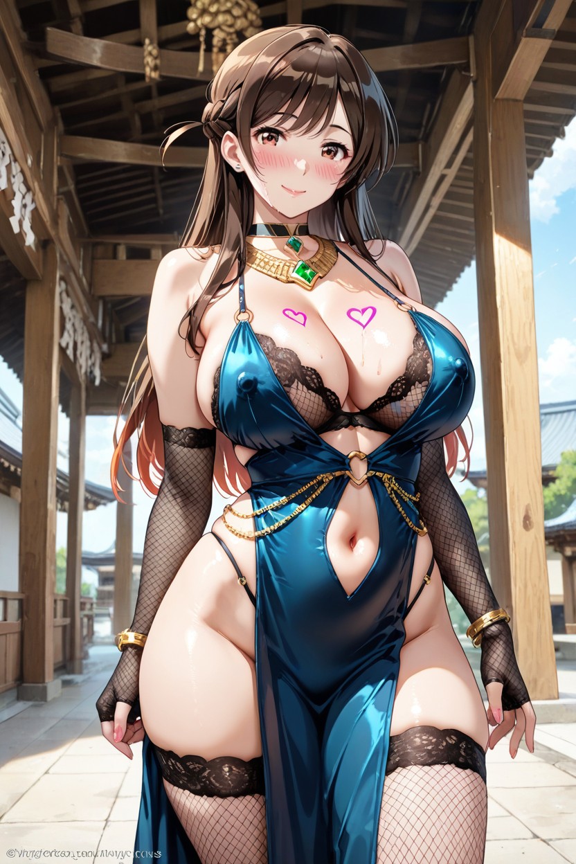 Black Egyptian Dress, Hearts In The Air, Many Details AI黄漫