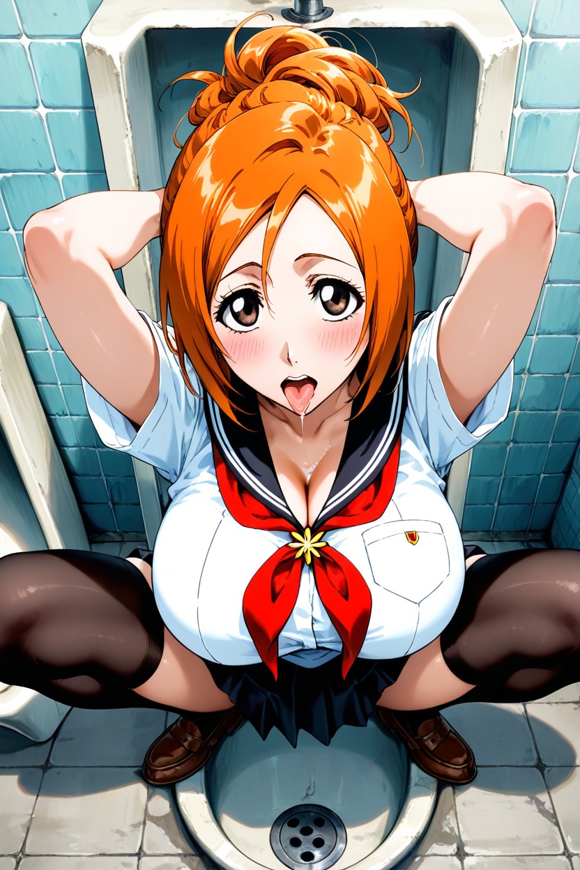 Urinal, Gros Seins, Pov Porno IA Hentai