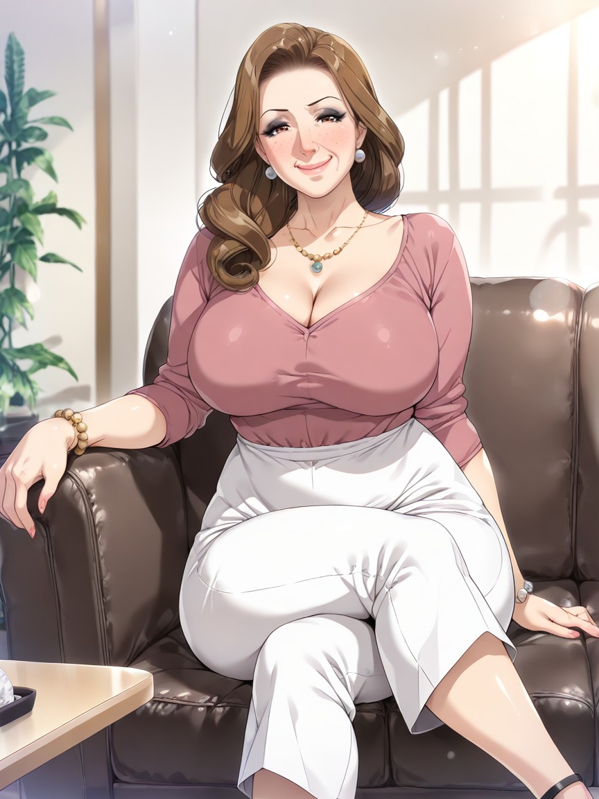 Wide Hips, +, On Couch Hentai AI Porn