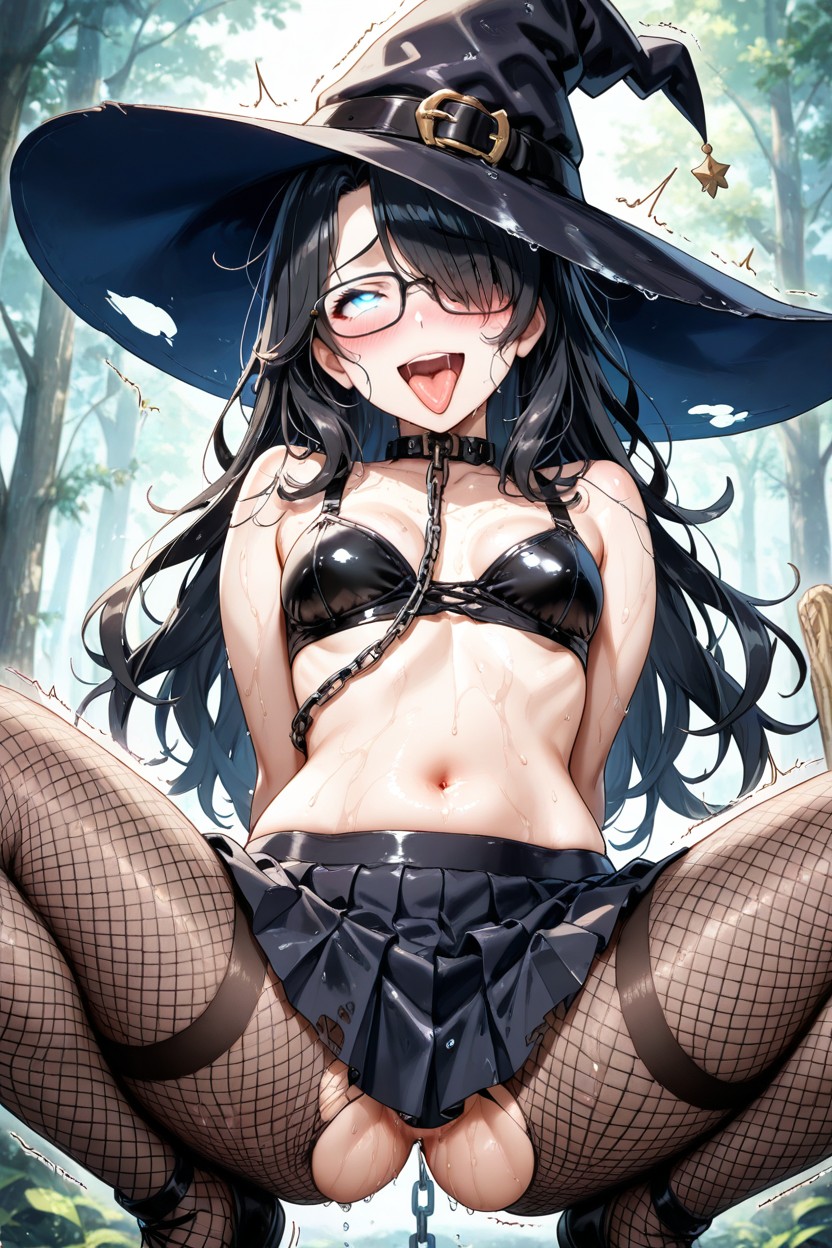 Smiling Mouth Open, Small Ass, Witch Hentai AI Porn