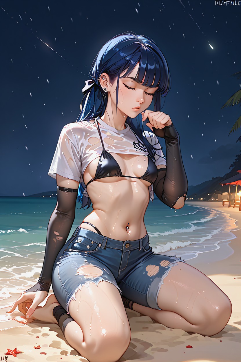 Open Belly, Cat Pose, Hourglass Hentai AI Porn