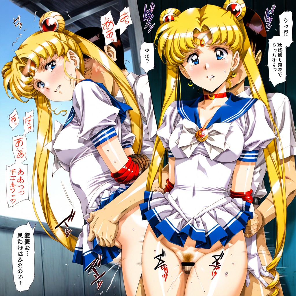 Frilled Cuffs, Multiple Views, Outdoor Hentai AI Porn