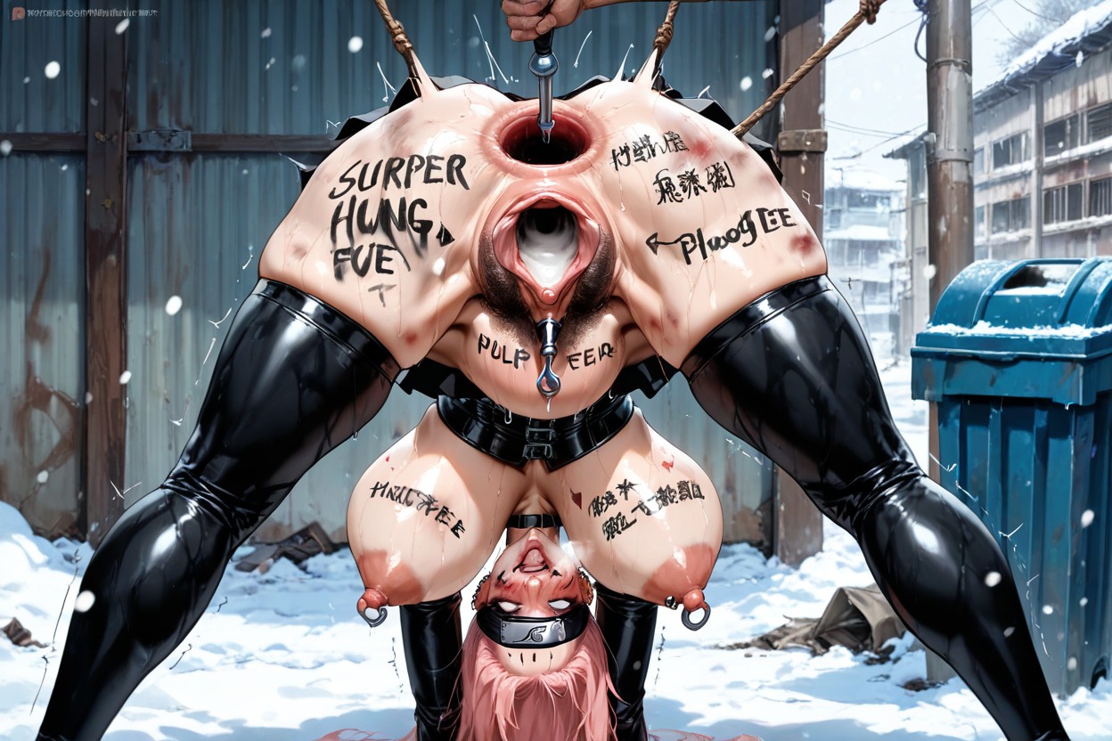 Smeared Makeup, Hung Upside Down, Surrender Hentai AI Porn
