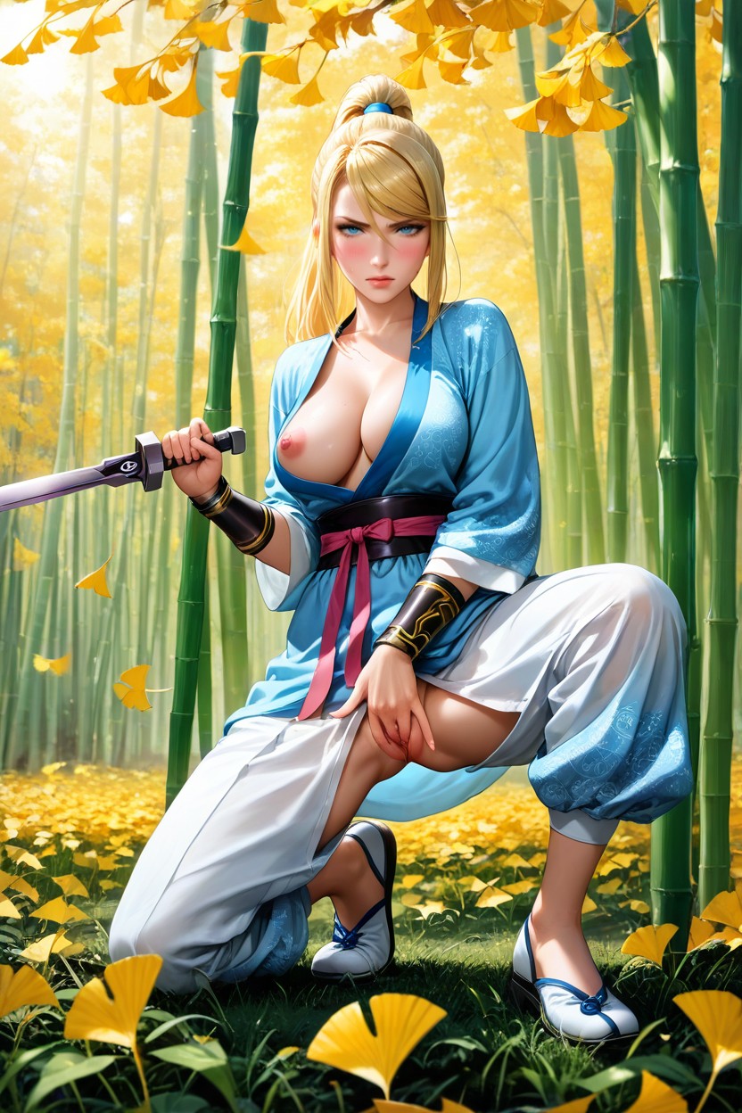 Soft Lighting, Morning, Female Masturbation Hentai AI Porn