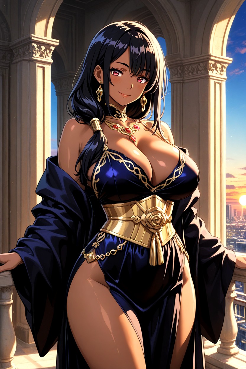 Black Hair, Broad Shoulders, Full Color Doujinshi Hentai AI Porn
