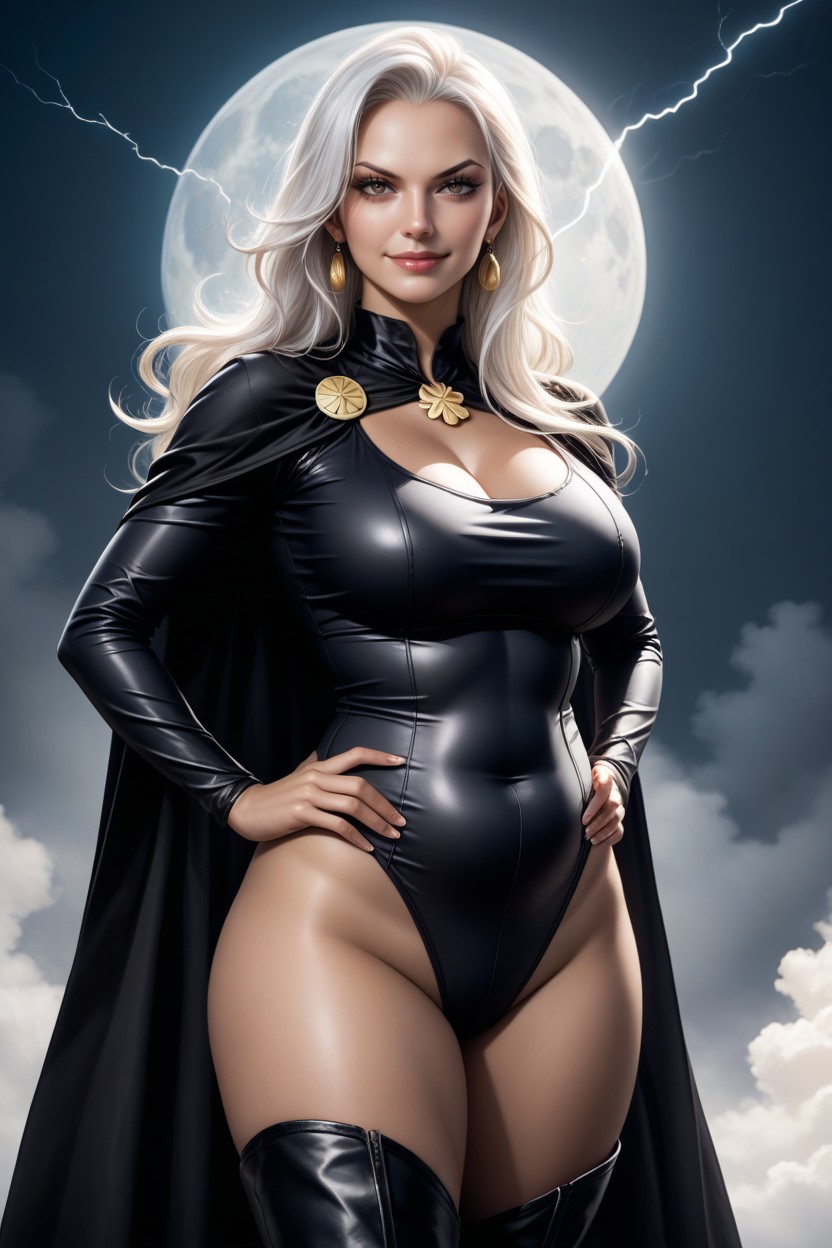 Warm-toned, Soft Lighting Pin-up Pose, Smirk Hentai AI Porn