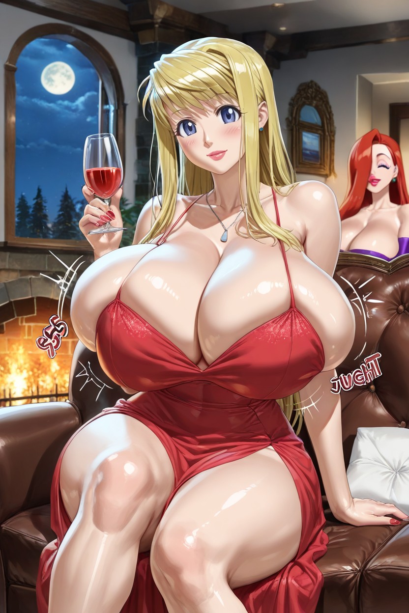 2 People, Moon, 25+ Hentai AI Porn
