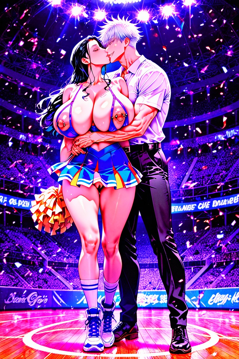 Model Pose, Long Nipples, Dark Cinematic Lighting Hentai AI Porn