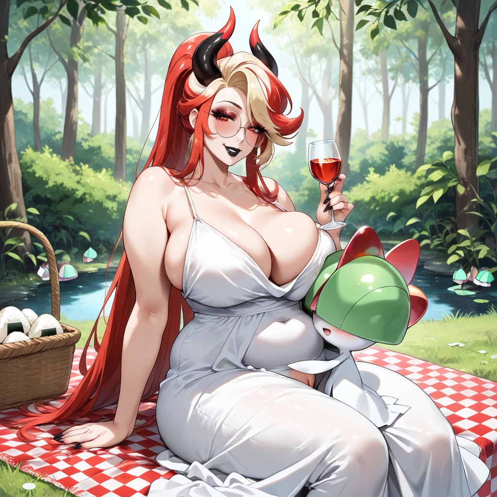 Mignon, Cleavage, Pond With Lilly Pads Porno IA Hentai