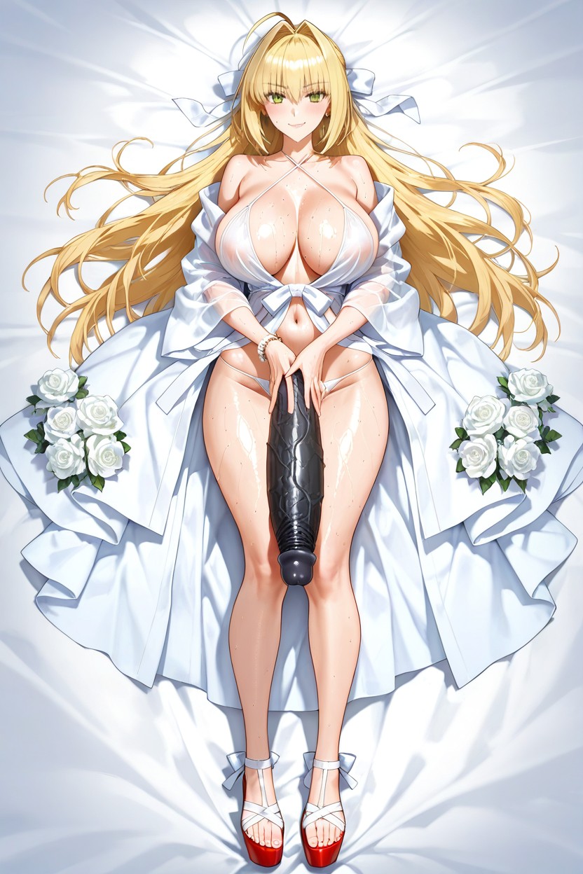 Perfect Sexy Figure, Blonde Hair, Proud Hentai AI Porn