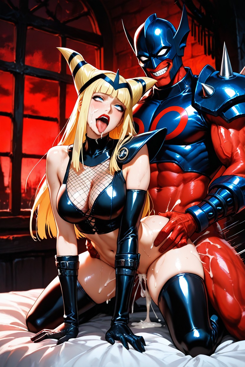 Black Lipstick, Thick Girth Cock, Thick Thighs Hentai AI Porn