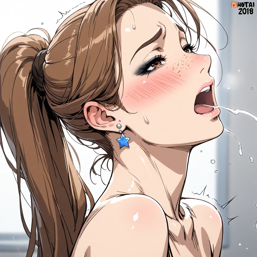 Nose, Face, Freckles Hentai AI Porn