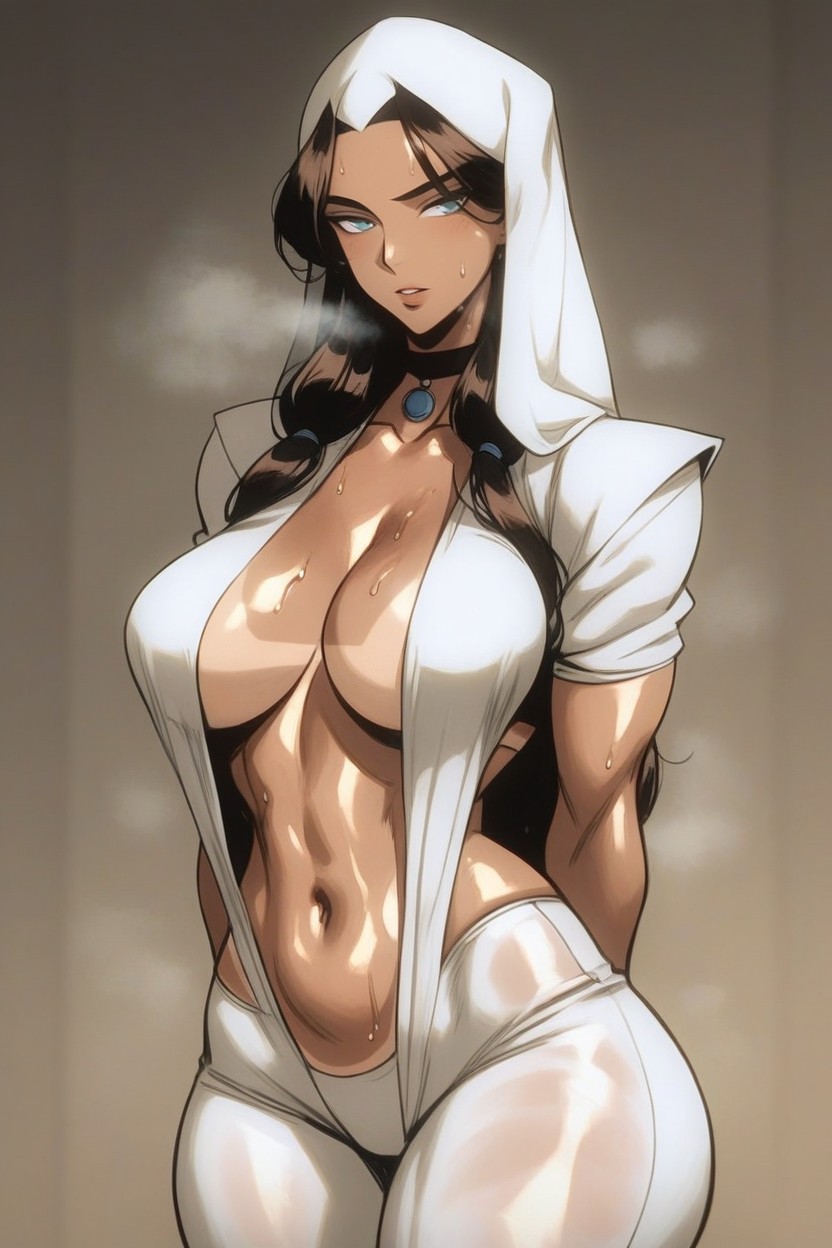 Sweaty, Long Torso, Tight Body Hentai AI Porn