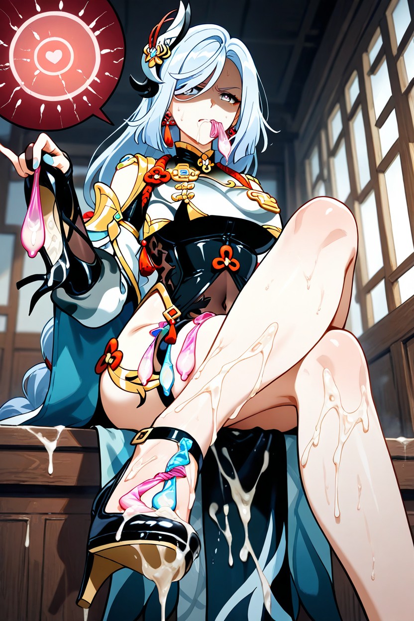 Angry, Condom, Cum On Shoes Hentai AI Porn