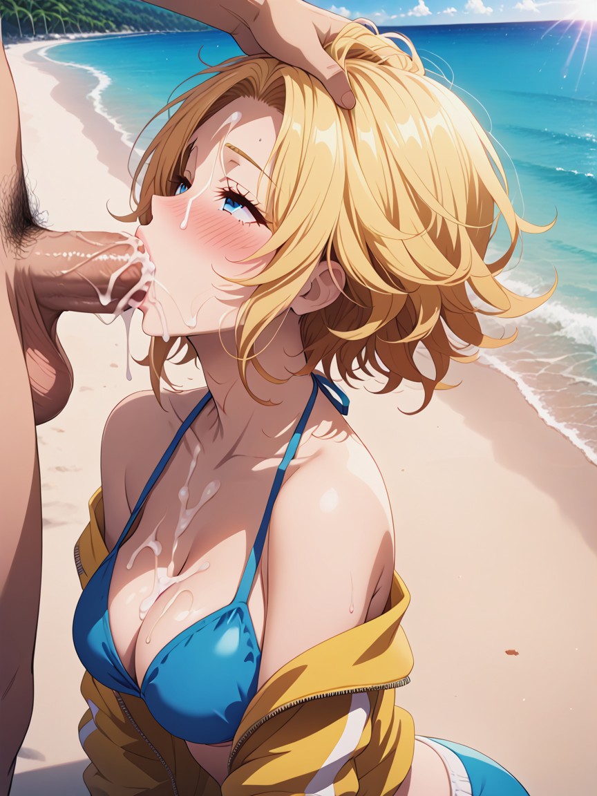 Under Cut, Jacket, Side View Hentai AI Porn