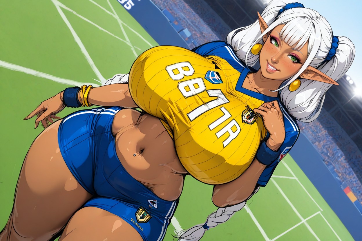 Uncensored, Thick Thighs, Hair With Four Colors Hentai AI Porn