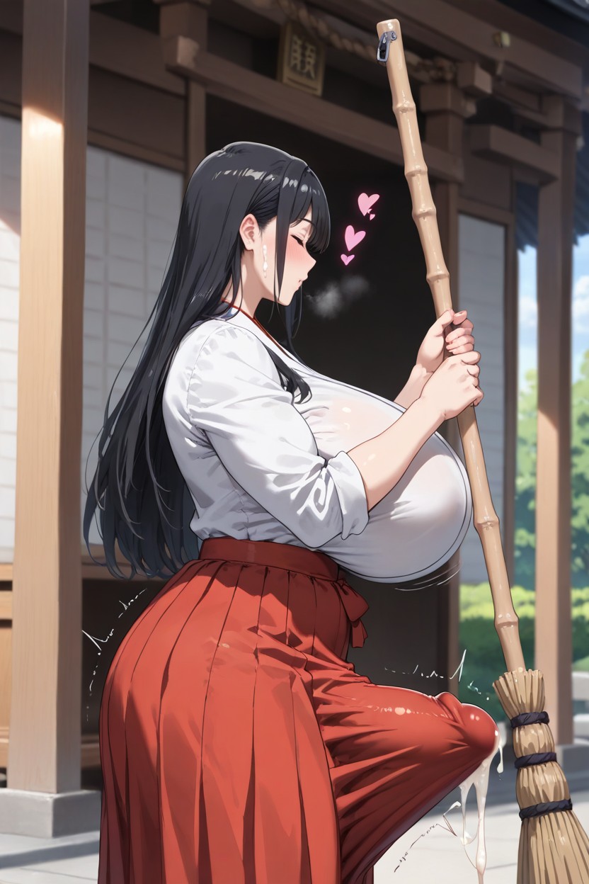 Gigantic Breasts, Quivering, Standing Hentai AI Porn