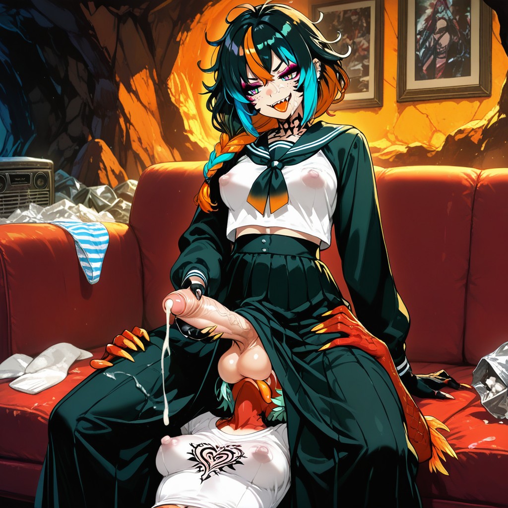 Tattoos, Futanari, Womb Tattoo Hentai AI Porn