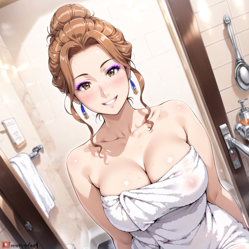 Front View, Skinny, Freckles Hentai AI Porn