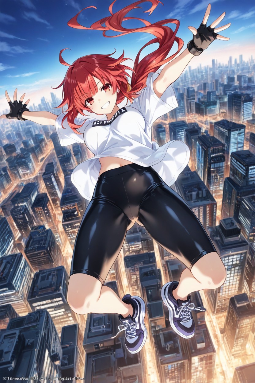 Height Approximately Cm, Oversized T-shirt, Zero Gravity / Weightless Hentai AI Porn