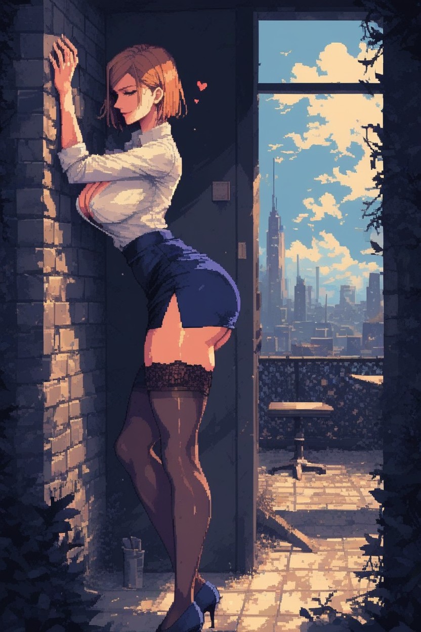 Thigh High Socks, G String, Waist Hentai AI Porn