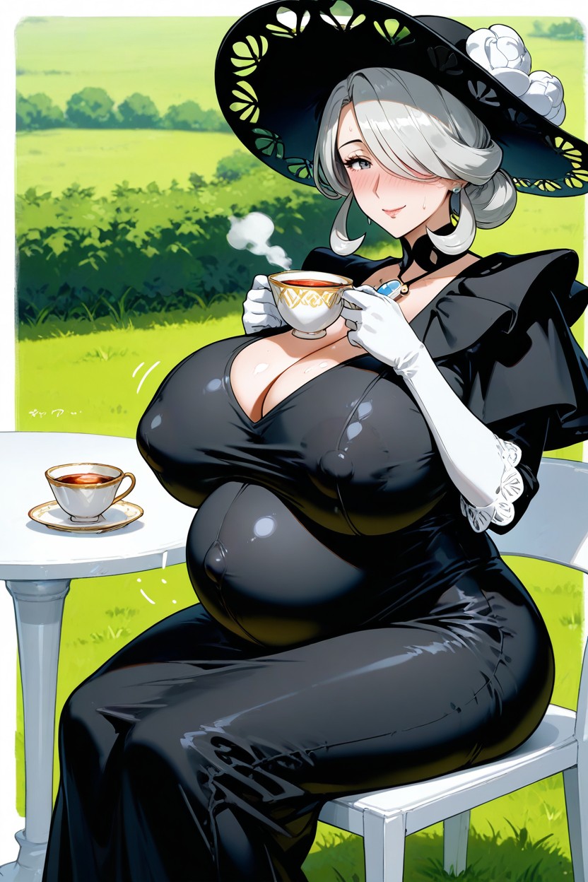 Hat, Noon, Drinking Hentai AI Porn