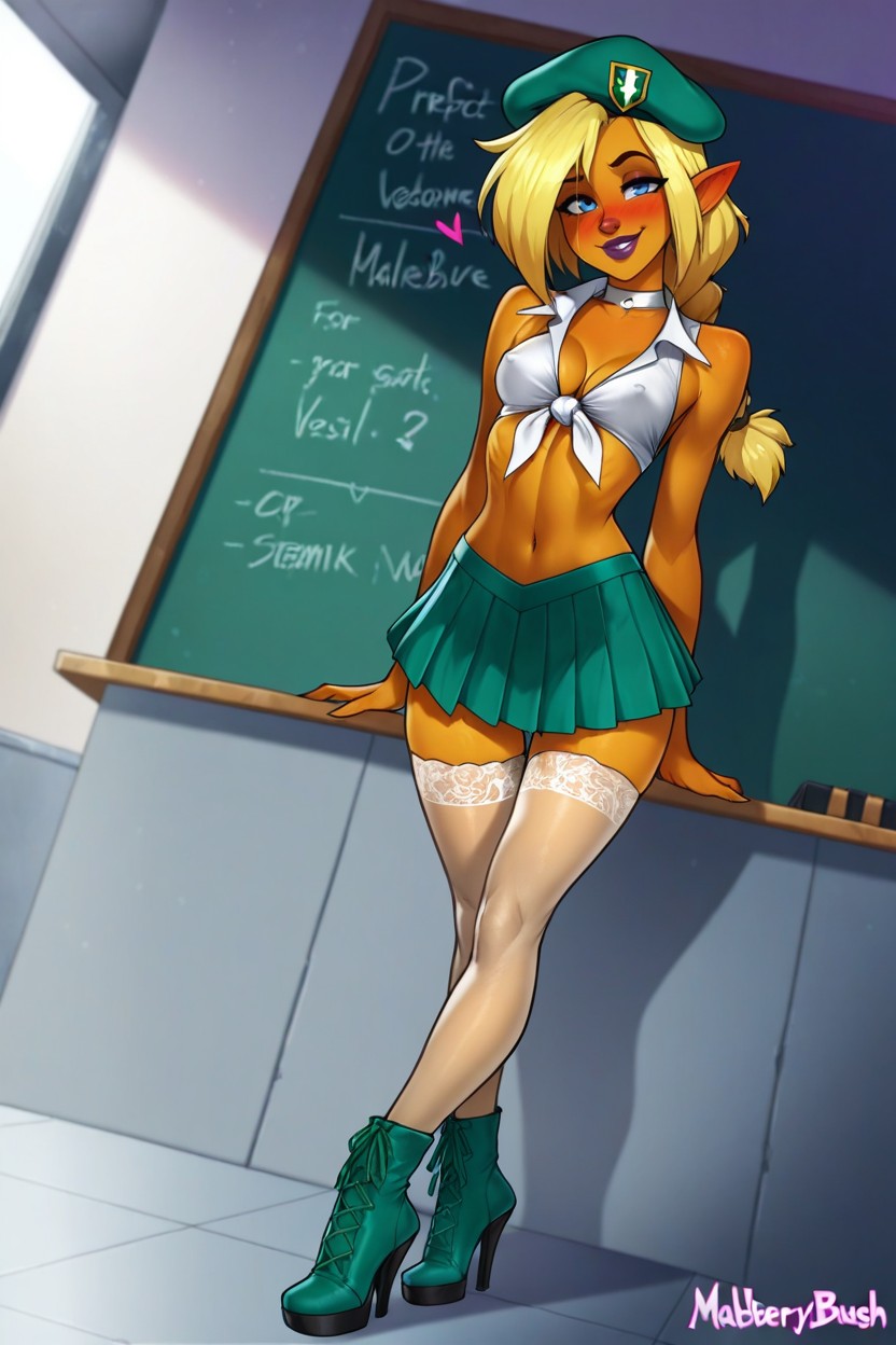 Front View, Standing, Navel Exposed Hentai AI Porn