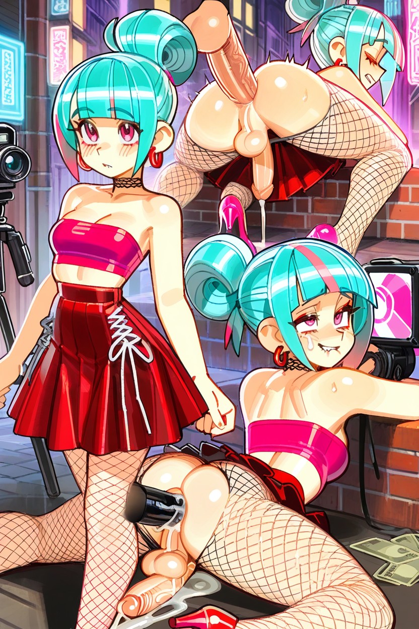 Neon, Arched Back, City Street Hentai AI Porn