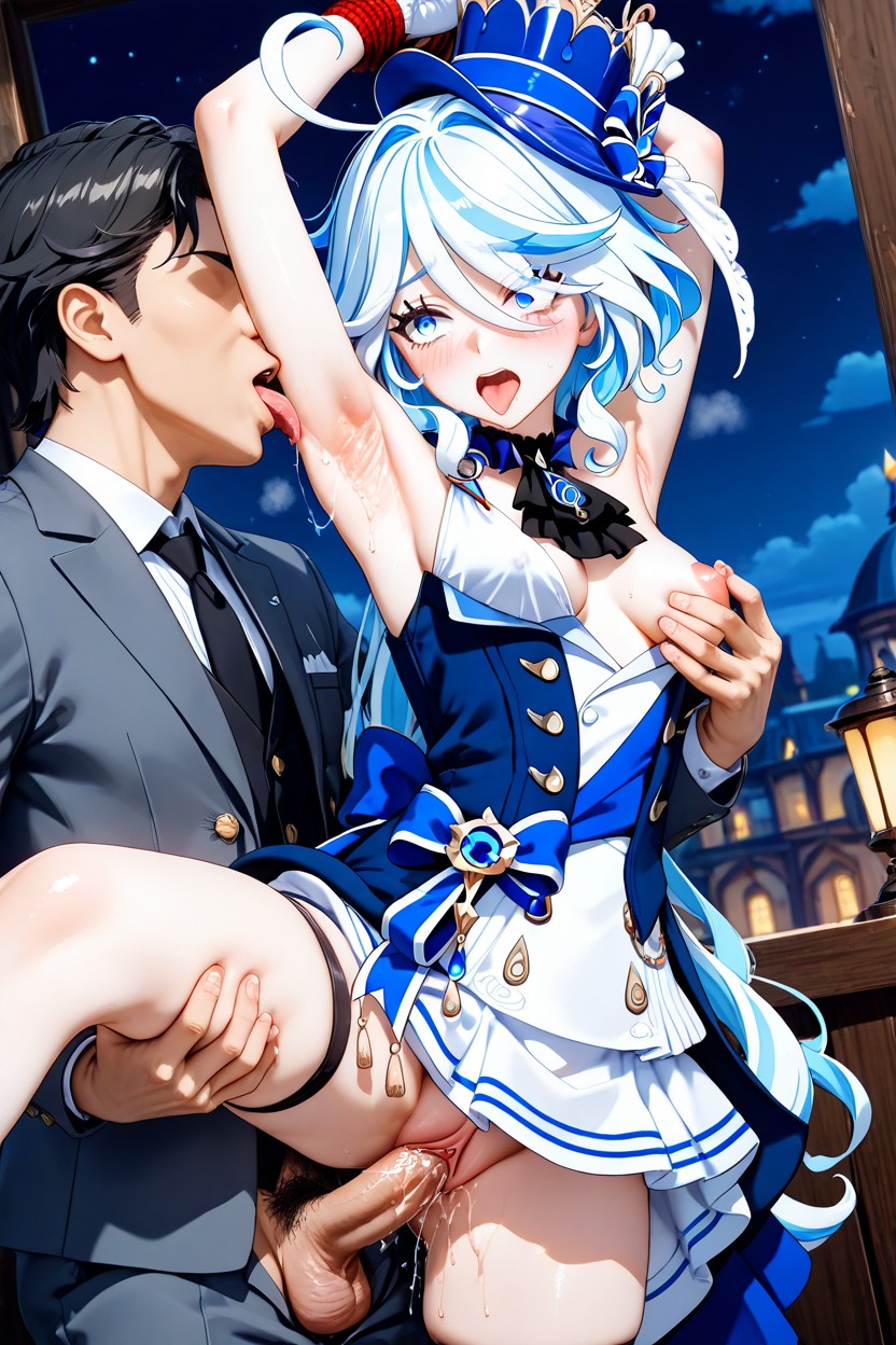 Medium Shot, Faceless Male, Sex From Behind Hentai AI Porn