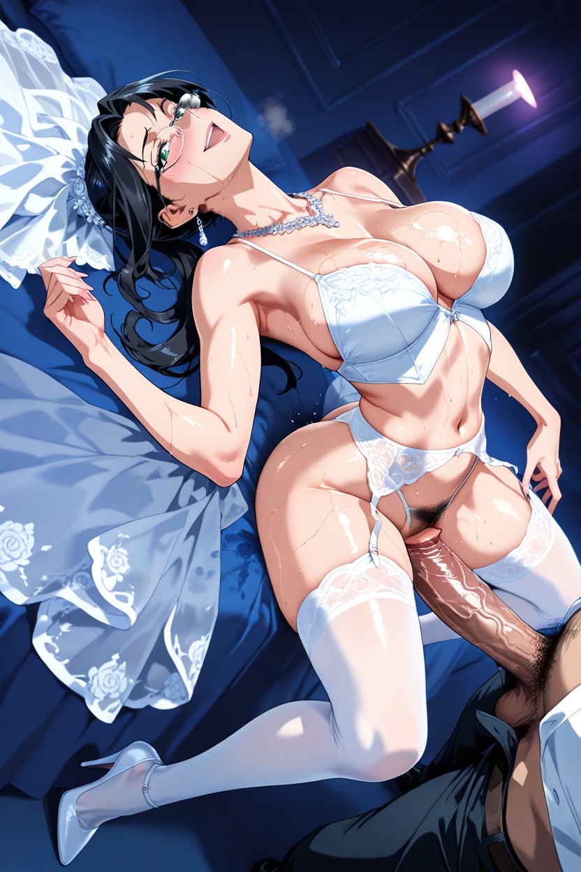 Moaning, Garter Belt, Blushing Hentai AI Porn
