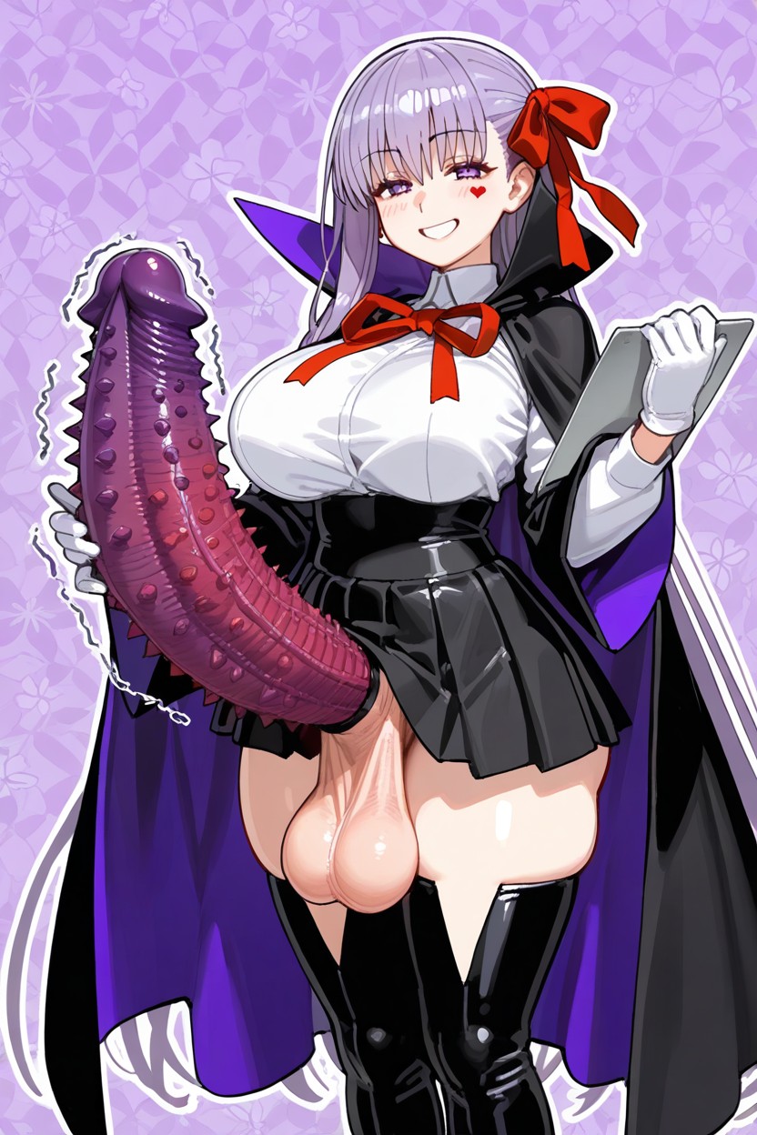 Black Vampire Cloak, Pure Eyes, Black Miniskirt Hentai AI Porn