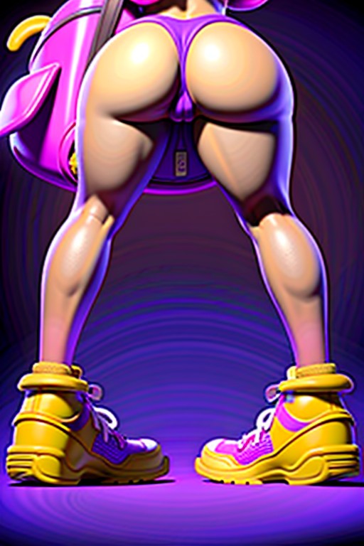 Super Model, Brunette Bob Haircut, Disney Style Hentai AI Porn