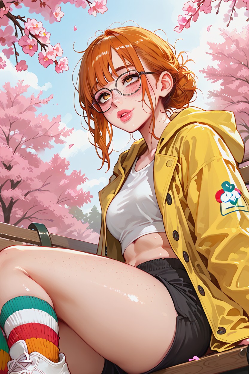 Hdr, Volumetric Lighting, Side Bangs Hentai AI Porn