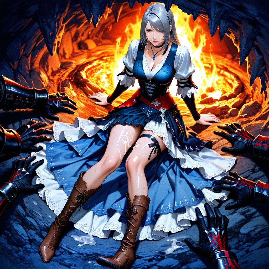 Romantic Vibes, Full Body, Intricate Fabric And Leather Textures Hentai AI Porn