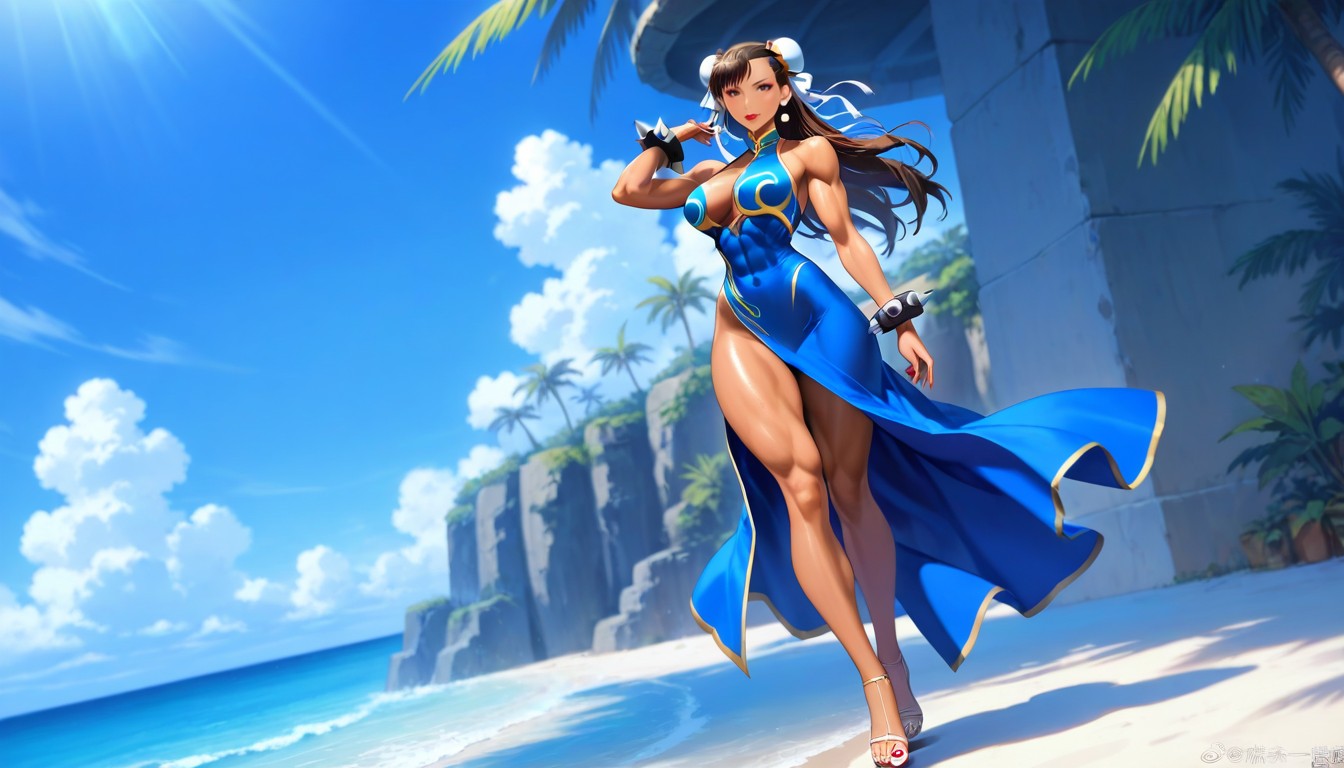 Sunny, Tan Lines, Tanned Skin Hentai AI Porn