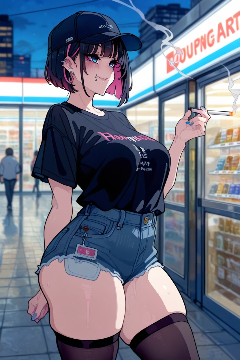 Thick, Huge Tits, High Detail Hentai IA